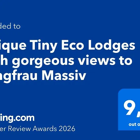 Будинок відпочинку Unique Tiny Eco With Gorgeous Views To Jungfrau Massiv Інтерлакен